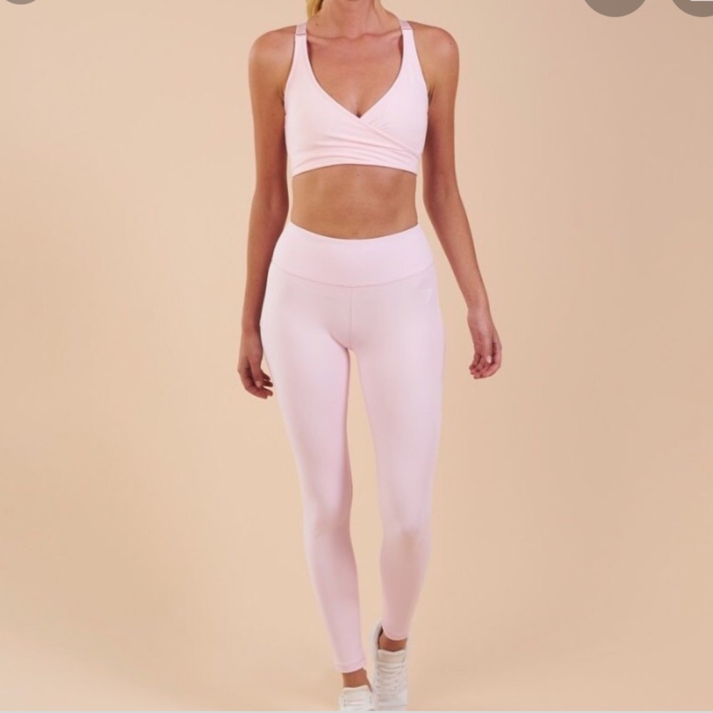 Gymshark Raw Dreamy leggings - chalk pink, size S